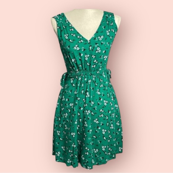 Rachel Zoe Floral Sleeveless Dress Size 6‎ Green - Picture 1 of 5